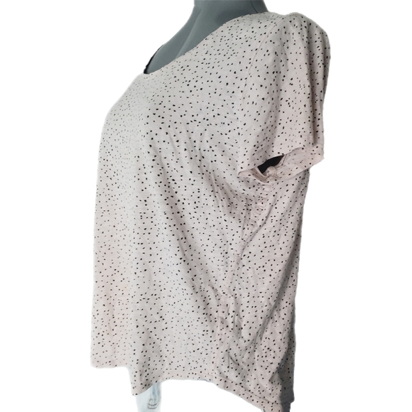 Joe Fresh Womenβs Speckled T-Shirt β Size L - Picture 2 of 5
